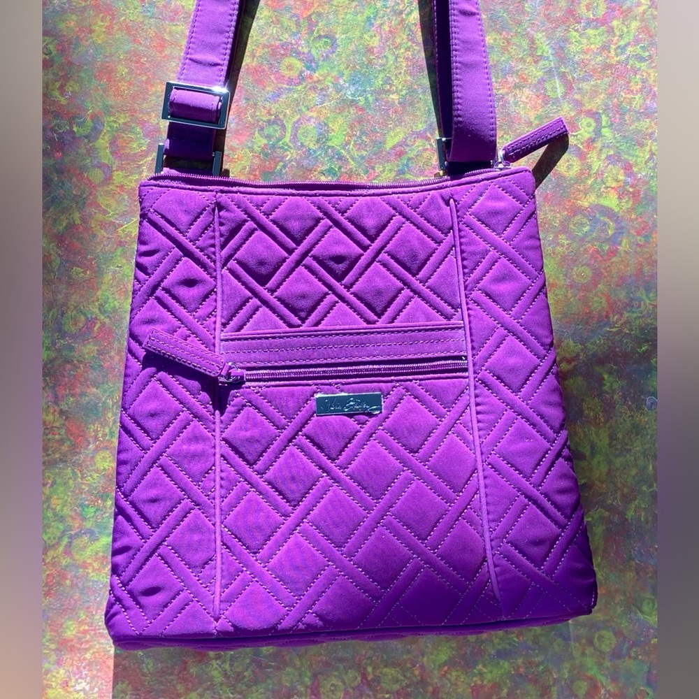 - NWOT Vera Bradley Elderberry Purple Quilted Crossbody Purse 100% Recyc…